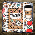 Teacher Slate Coasters – Durable Natural Stone Coasters by Fou Tees
