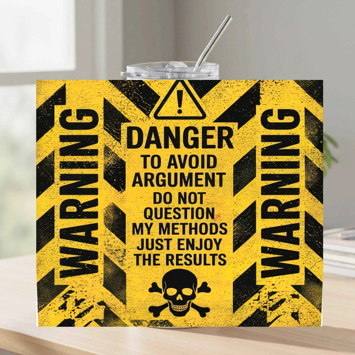 Warning Tumbler – Stylish 20oz Stainless Steel Drinkware from Fou Tees Ireland