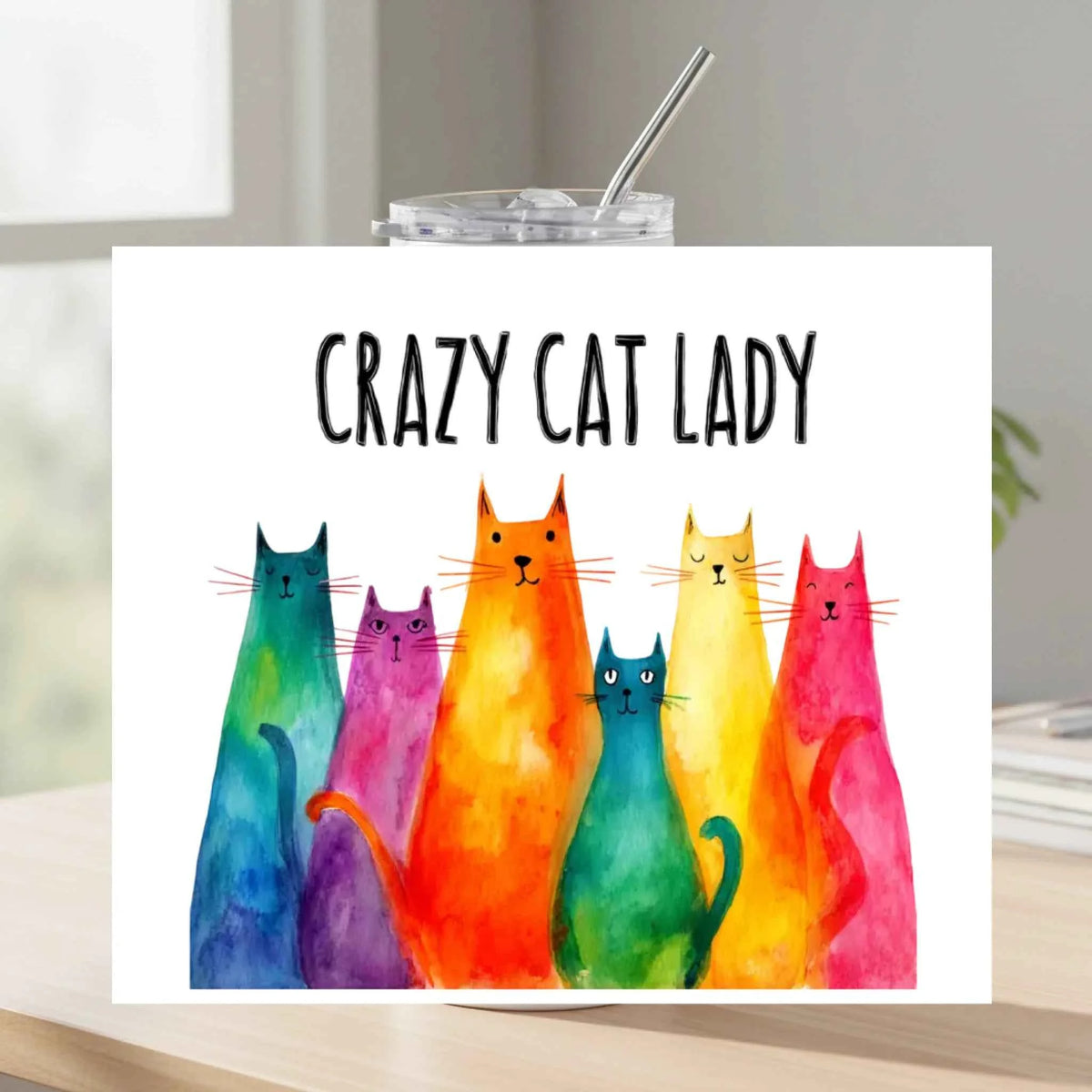Crazy Cat Lady Tumbler – Durable 20oz Stainless Steel Drinkware