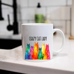 Crazy Cat Lady Mug – Classic 11oz Ceramic Mug from Fou Tees Ireland
