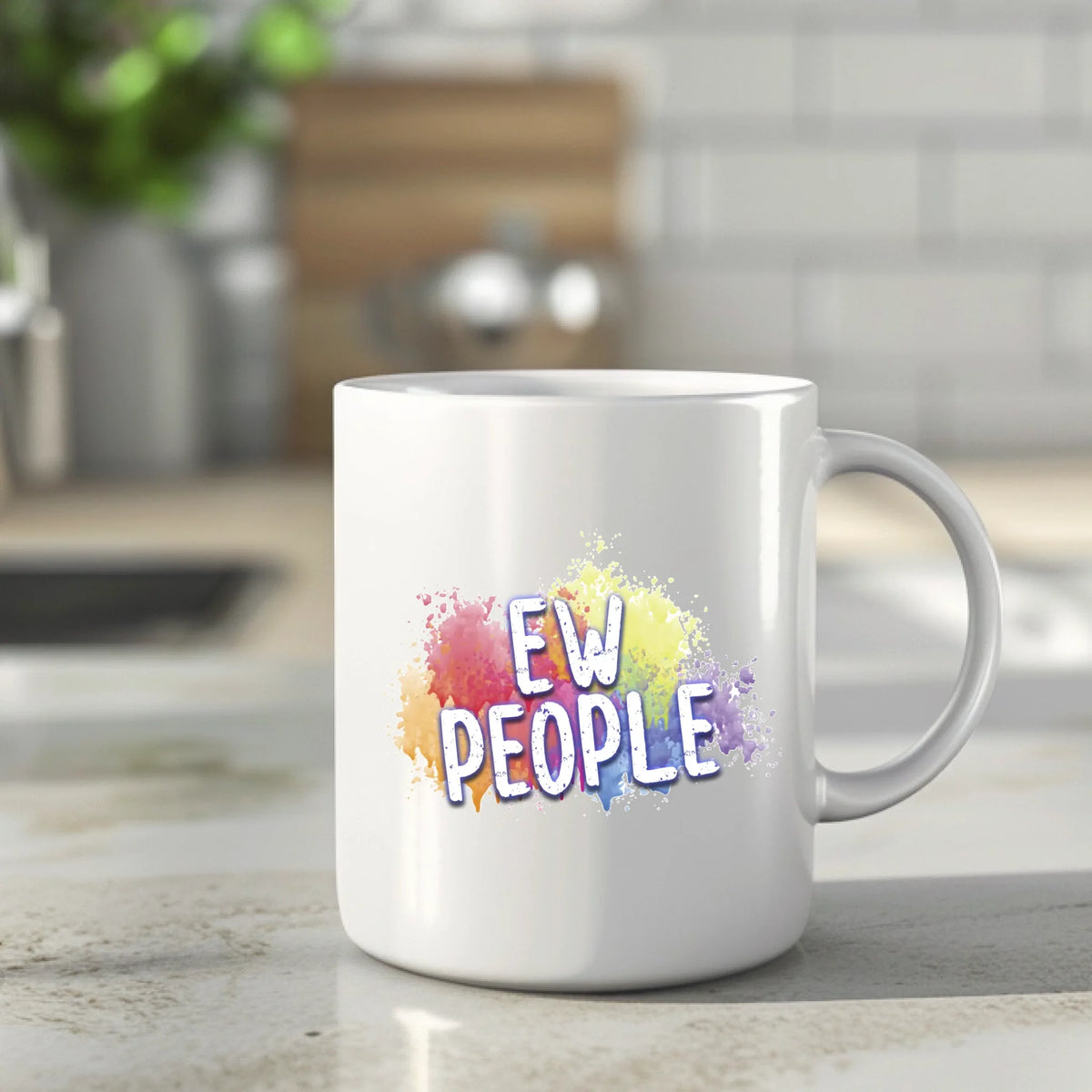 Ew People Mug – Classic 11oz Ceramic Mug by Fou Tees Ireland