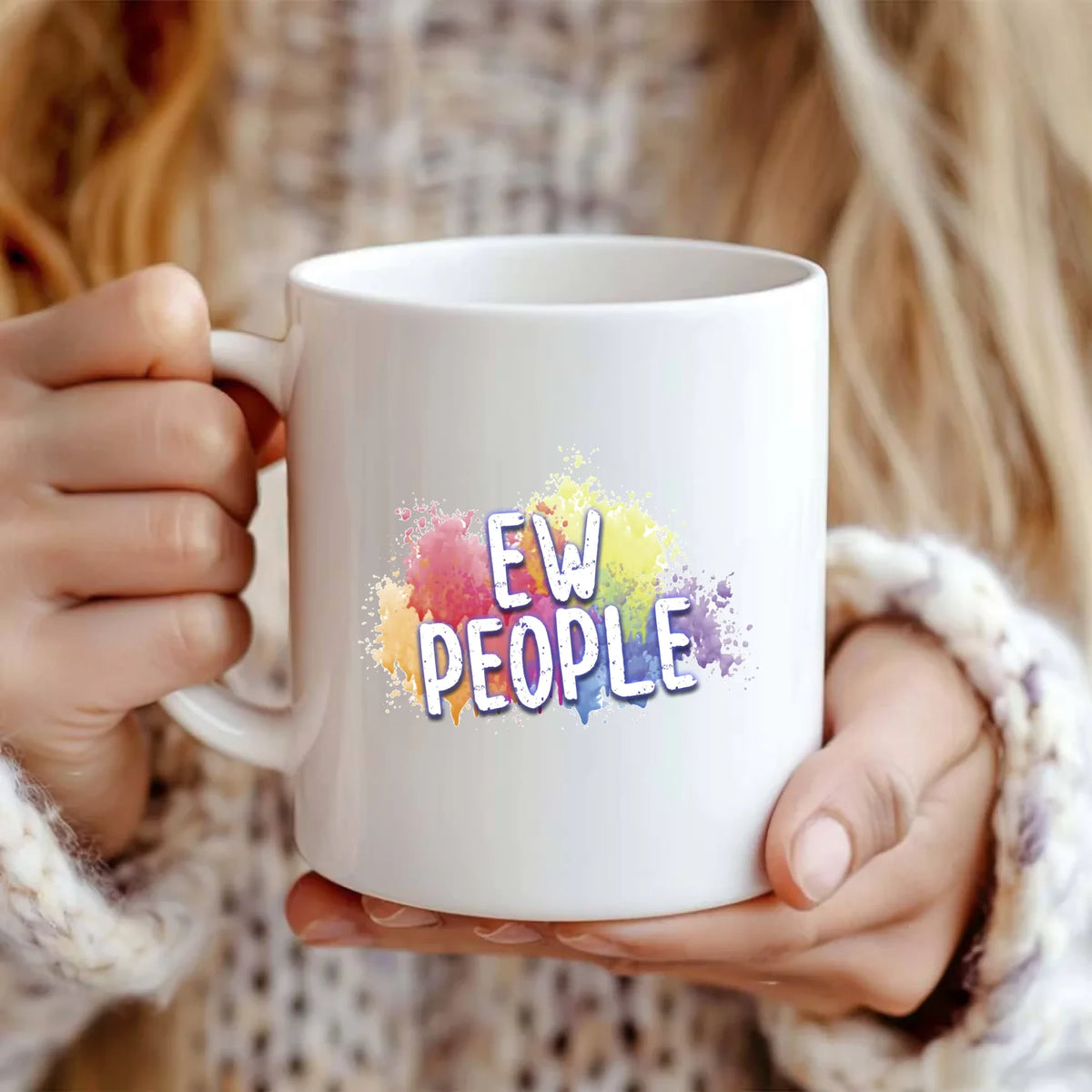 Ew People Mug – Classic 11oz Ceramic Mug by Fou Tees Ireland