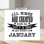 All Women Are Created Equal - Stainless Steel Tumbler | Fou Tees Ireland