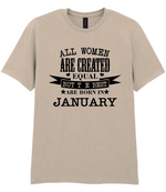 All Women are created equal T-shirt - All Women are created equal - T-shirt
