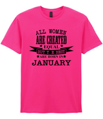 All Women are created equal T-shirt - All Women are created equal - T-shirt