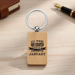 Customisable All Women Are Created Equal Wooden Rectangle Keyring | Fou Tees Ireland