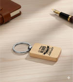Customisable All Women Are Created Equal Wooden Rectangle Keyring | Fou Tees Ireland