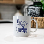 Fishing Is My Therapy Mug - Fishing Is My Therapy - Mug
