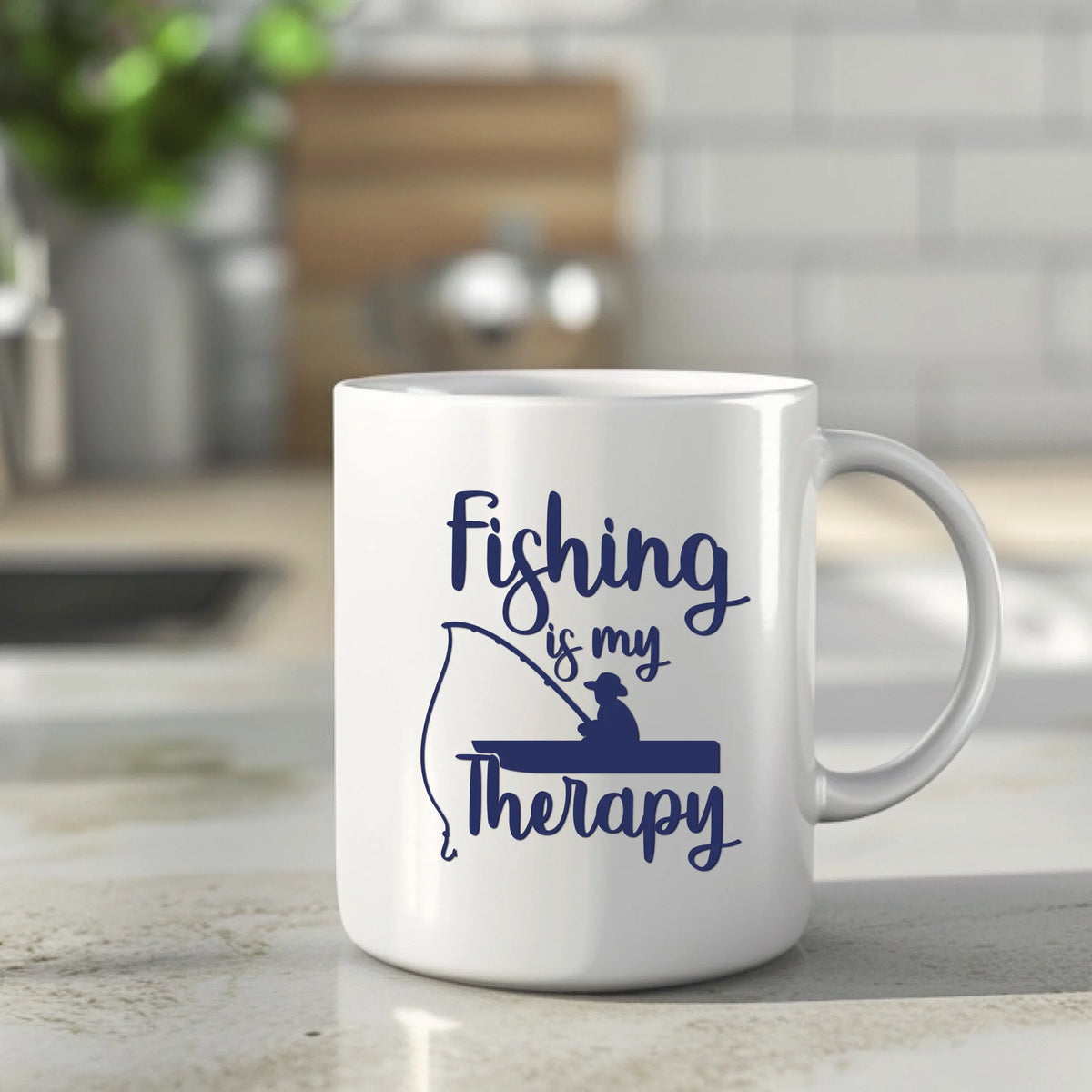 Fishing Is My Therapy Mug - Fishing Is My Therapy - Mug