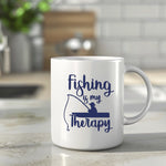 Fishing Is My Therapy Mug - Fishing Is My Therapy - Mug