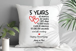 5 Year Anniversary Cushion – Comfortable and Memorable Gift from Fou Tees Ireland