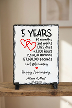 photo slate - 5 Year Anniversary - Slate