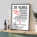 20 Year Anniversary framed design - 20 Year Anniversary - Framed Design