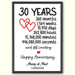 30 Year Anniversary framed design - 30 Year Anniversary - Framed Design