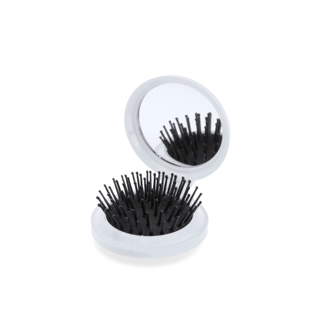 Glance Folding Brush with Mirror – Practical Personal Care Accessory