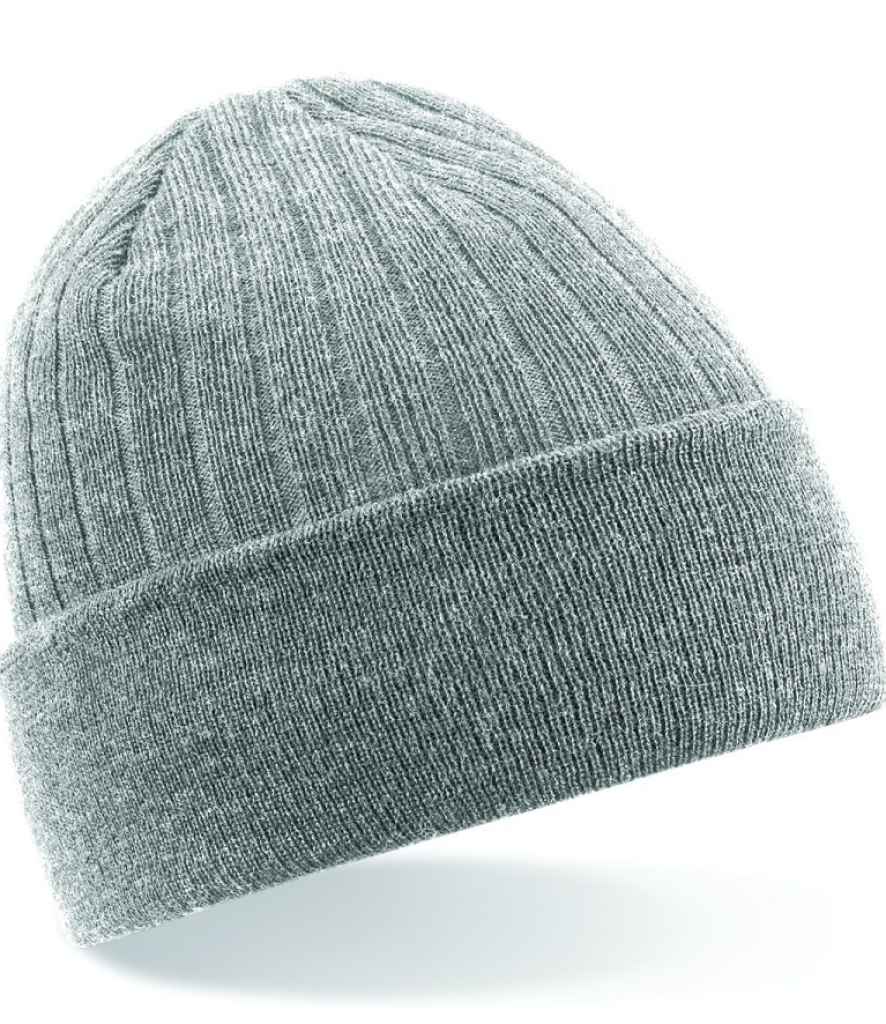 Beechfield Thinsulate Beanie – Warm and Comfortable Headwear Heather Grey ONE