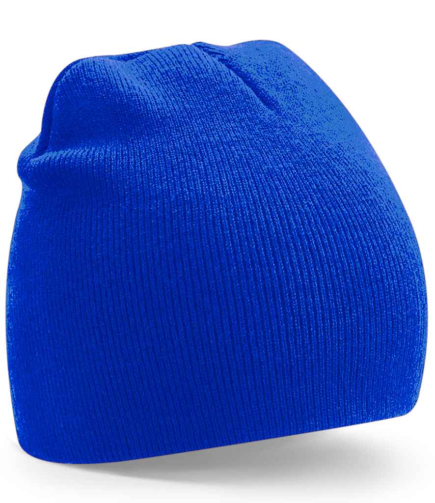 Beechfield Recycled Original Pull-On Beanie - Sustainable Eco-Friendly Headwear Bright Royal ONE