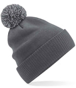 Beechfield Recycled Snowstar® Beanie – Warm and Sustainable Headwear Graphite Grey/Light Grey ONE