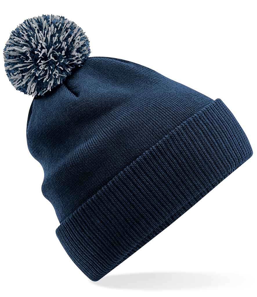 Beechfield Recycled Snowstar® Beanie – Warm and Sustainable Headwear Navy/Light Grey ONE