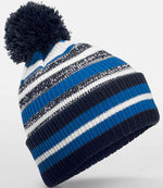 Beechfield Multi-Sport Fan Beanie – Warm and Stylish Sports Headwear French Navy/Sapphire Blue/White ONE