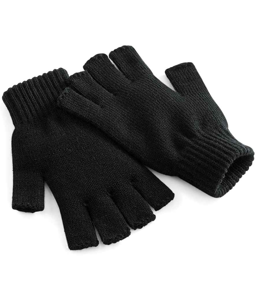 Beechfield Fingerless Gloves – Comfortable and Practical Outdoor Accessories Black L/XL