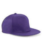Beechfield 5 Panel Snapback Rapper Cap – Stylish and Durable Headwear Purple ONE