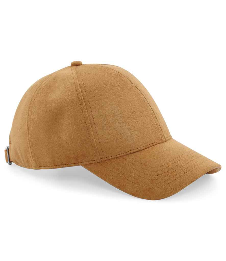 Beechfield Faux Suede 6 Panel Cap – Stylish and Durable Headwear Caramel ONE