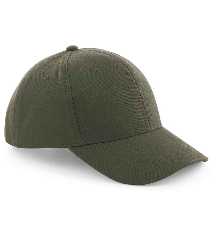 Beechfield Pro-Style Heavy Brushed Cotton Cap – Durable Cotton Cap from Fou Tees Ireland Olive Green ONE