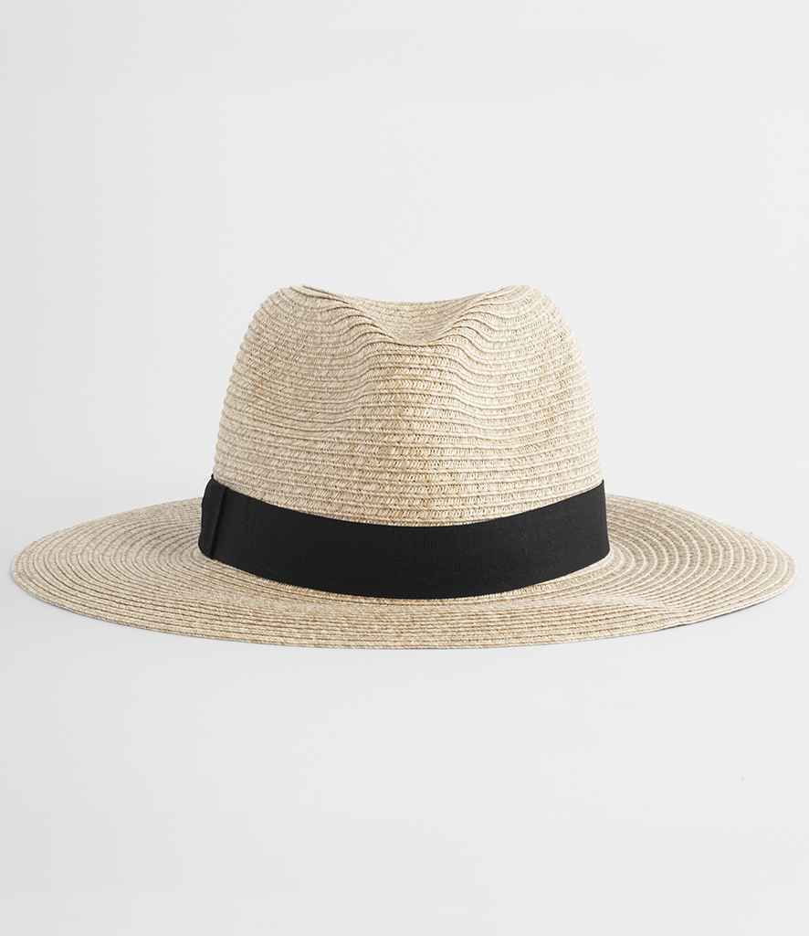 Beechfield Straw Fedora | Premium Handmade Headwear by Fou Tees Ireland