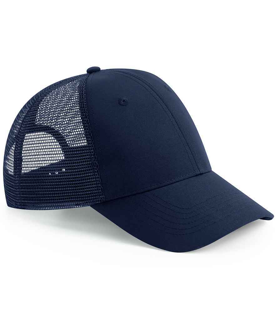 recycled snapback trucker cap - Beechfield Recycled 6 Panel Snapback Trucker Cap