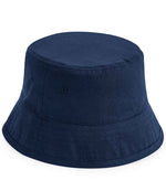 Beechfield Kids Organic Cotton Bucket Hat - Comfortable, Sustainable Sun Protection Navy M/L