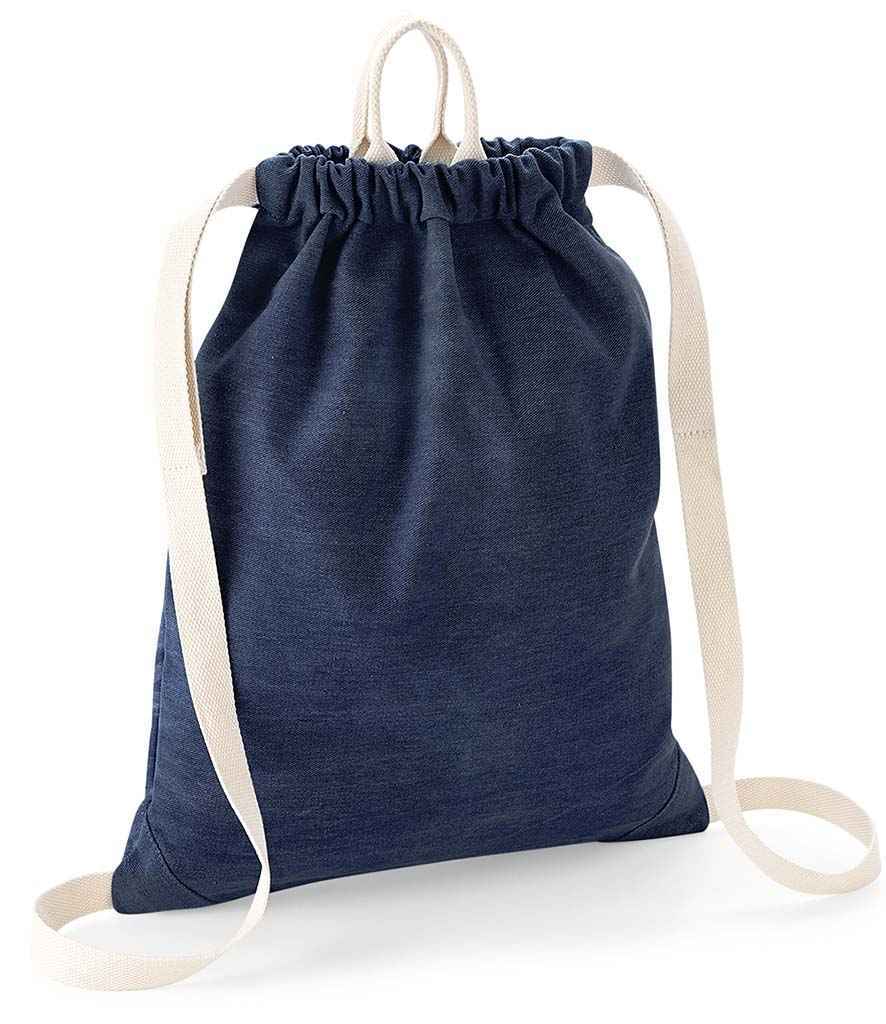 BagBase Denim Gymsac – Durable Cotton Drawstring Bag for Irish Businesses