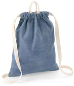 BagBase Denim Gymsac – Durable Cotton Drawstring Bag for Irish Businesses
