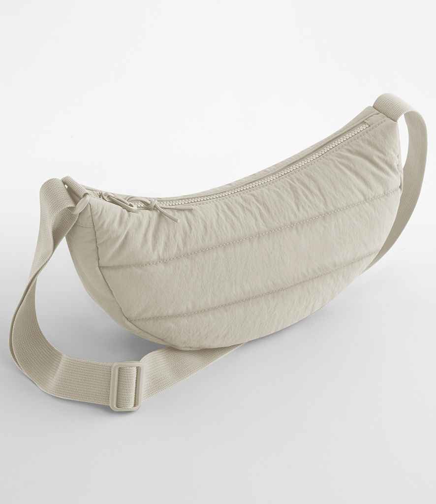 BagBase Quilted Cross Body Bag - Stylish and Practical Carryall Natural Stone ONE