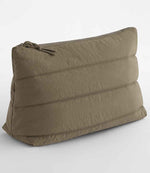 BagBase Quilted Accessory Case – Durable and Stylish Eco-Friendly Storage Earthy Green ONE