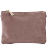 BagBase Velvet Accessory Pouch – Stylish and Sustainable Storage Solution Rose Quartz L