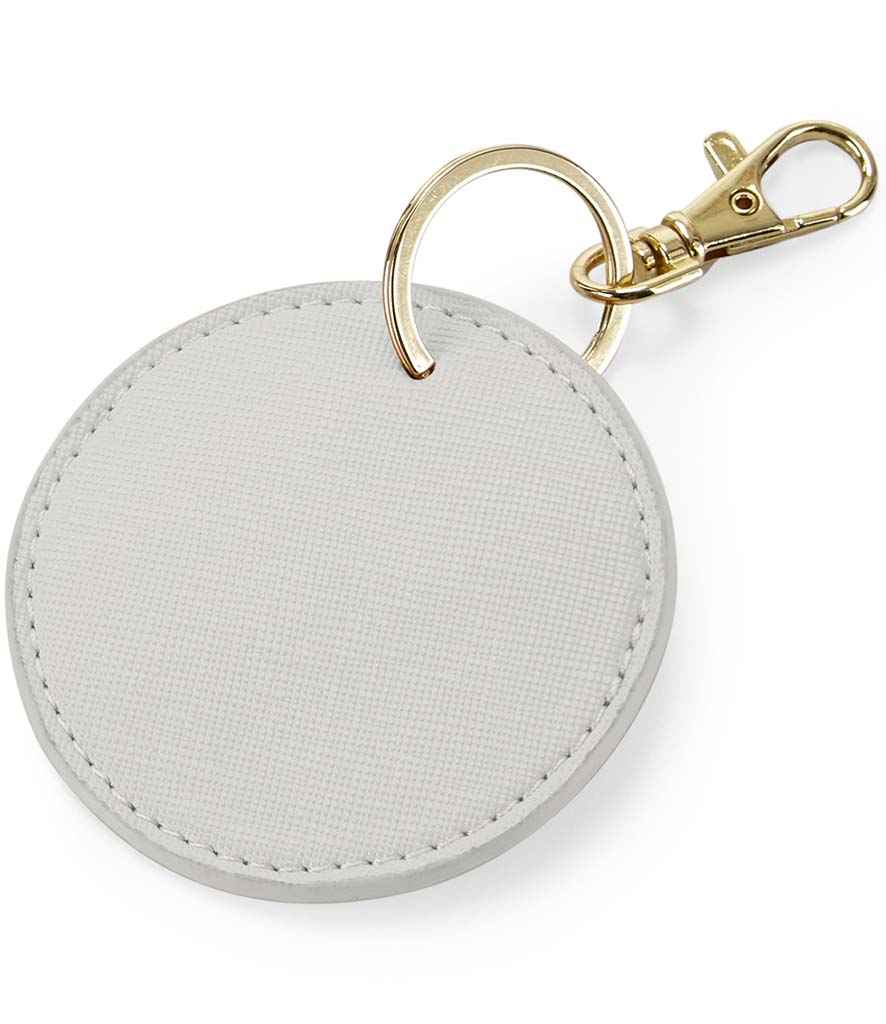 BagBase Boutique Circular Key Clip – Stylish and Durable Key Accessory Soft Grey ONE