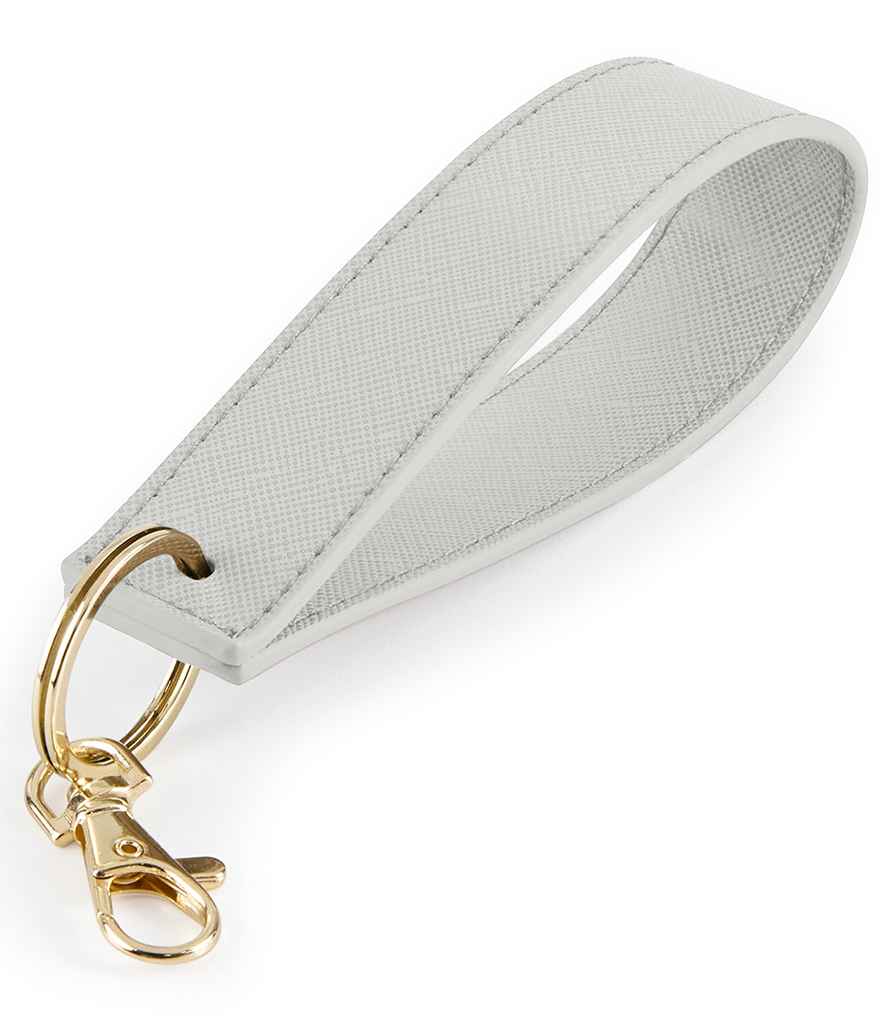 BagBase Boutique Wristlet Key Ring – Stylish and Practical Accessory Soft Grey ONE