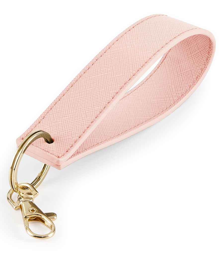BagBase Boutique Wristlet Key Ring – Stylish and Practical Accessory Soft Pink ONE