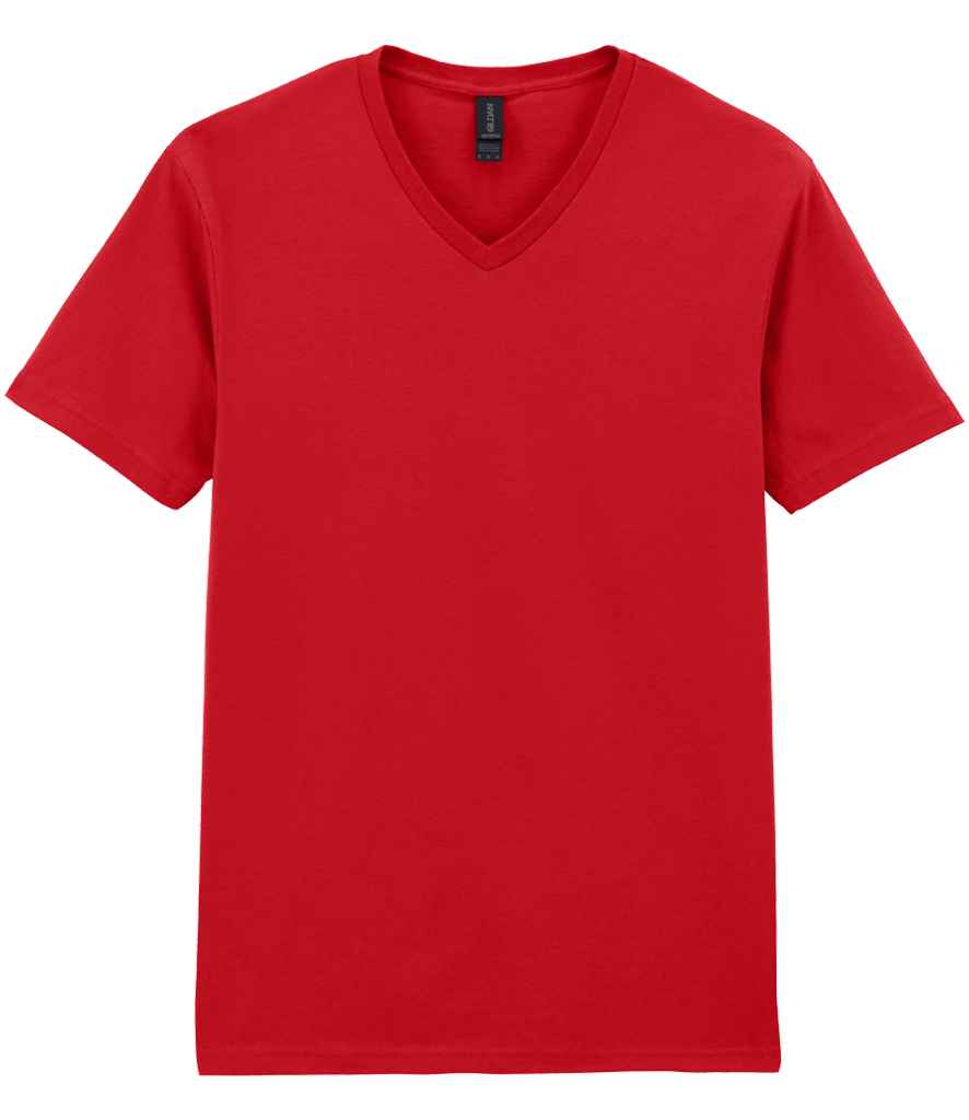 Gildan SoftStyle V Neck T-Shirt – Comfortable and Durable Custom T-Shirt Red 3XL