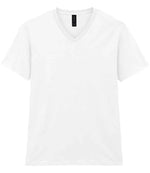 Gildan SoftStyle V Neck T-Shirt – Comfortable and Durable Custom T-Shirt White M