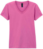 Gildan Ladies SoftStyle V Neck T-Shirt - Comfortable & Durable Apparel for Irish Businesses Azalea XXL