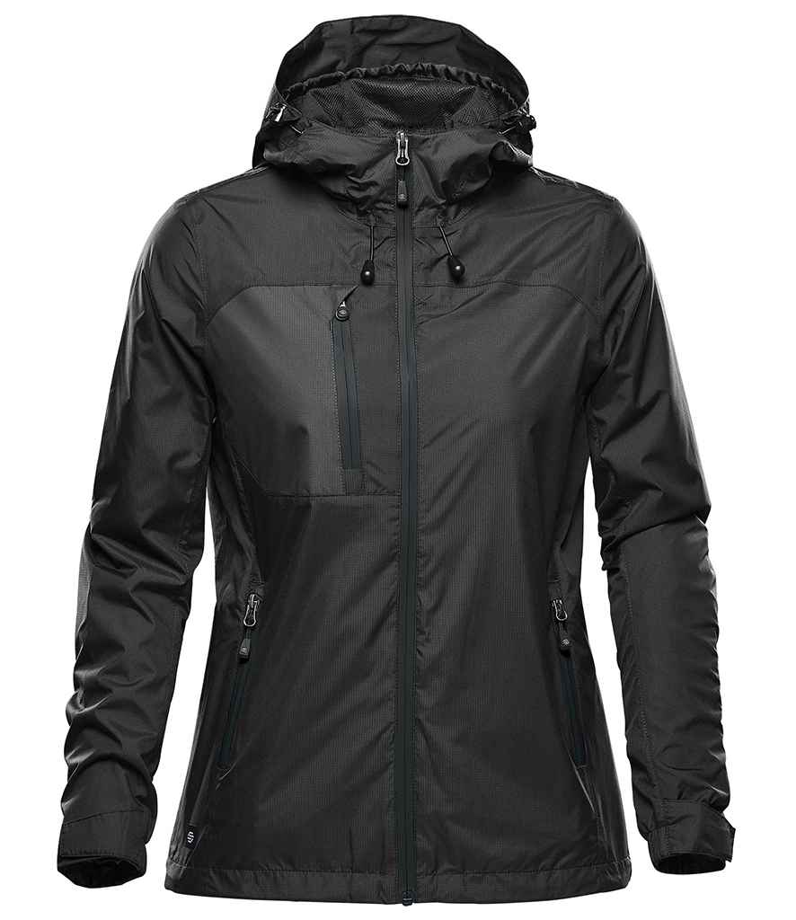 Stormtech Ladies Olympia Shell Jacket – Durable Waterproof Sportswear from Fou Tees Ireland Black/Black 3XL