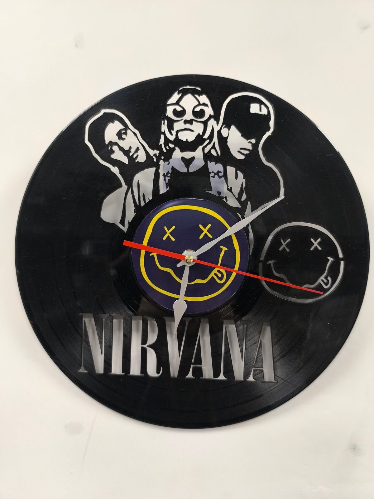 NIRVANA Vinyl Clock – Stylish Recycled Vinyl Record Wall Clock