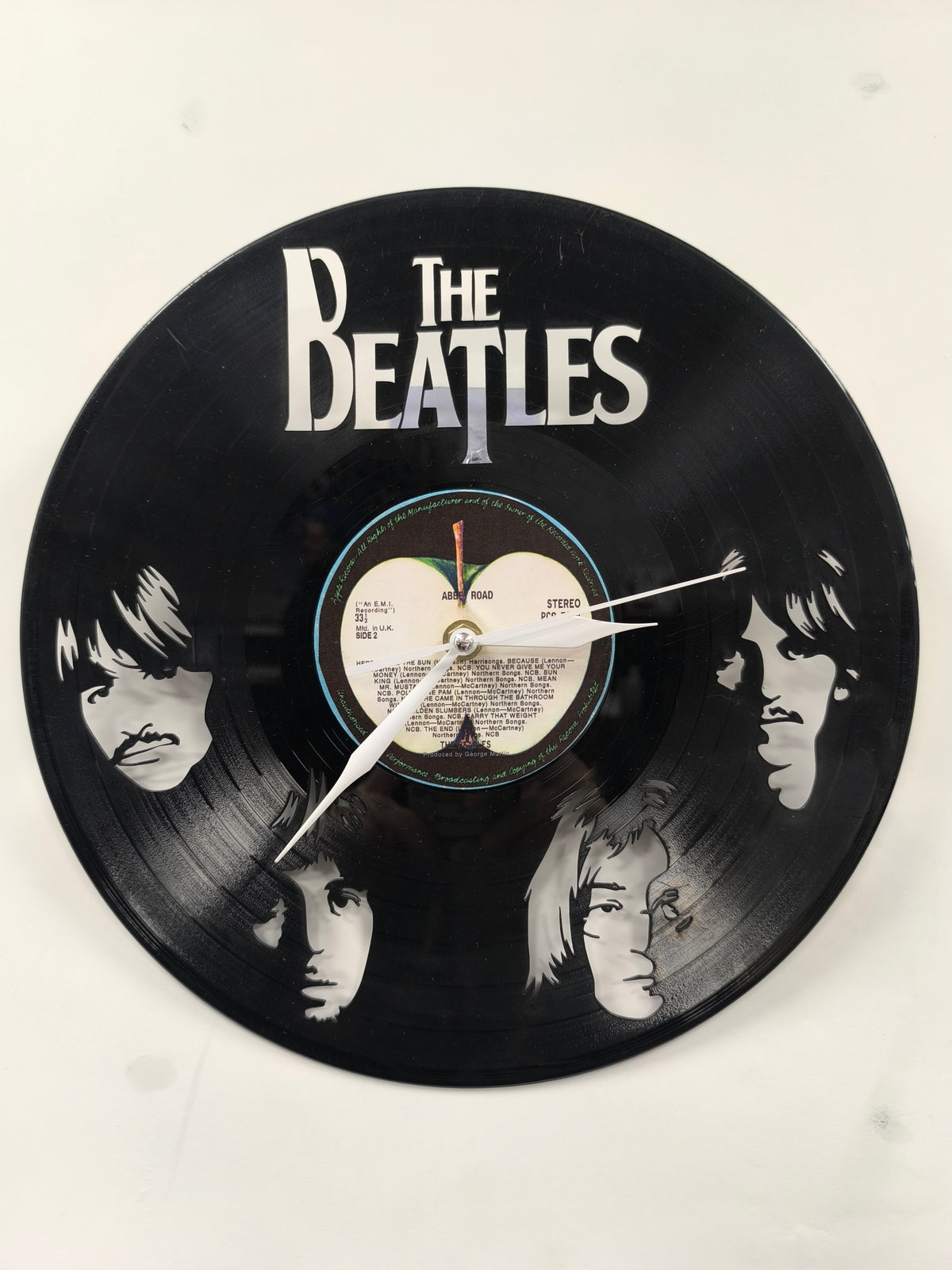 Beatles Vinyl Clock – Unique Recycled Vinyl Record Wall Clock