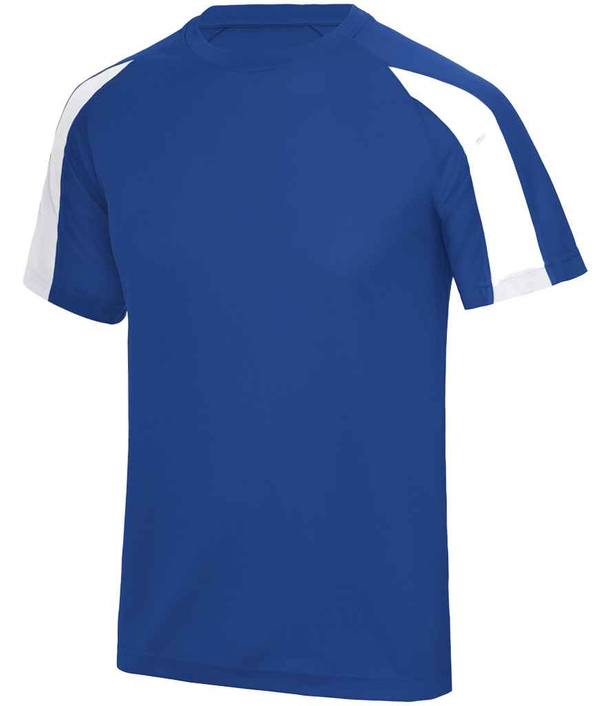 AWDis Cool Contrast Wicking T-Shirt – Lightweight Performance Shirt for Irish Businesses Royal Blue/Arctic White XXL