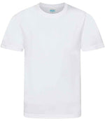 AWDis Kids Cool Smooth T-Shirt for Comfort and Performance | Fou Tees Ireland Arctic White 1213
