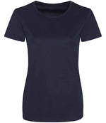 AWDis Ladies Cool Smooth T-Shirt – Comfortable Performance Wear from Fou Tees Ireland French Navy XL