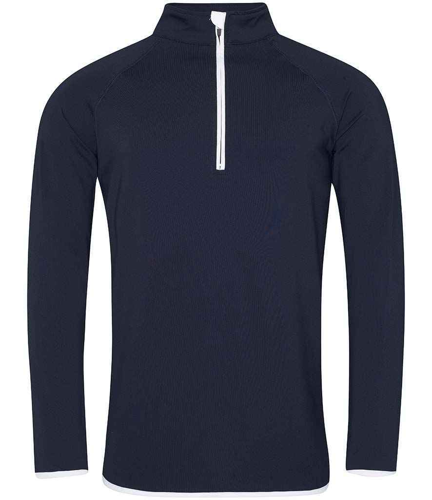 AWDis Cool Half Zip Sweat Top – Lightweight Performance Sweatshirt for Activewear