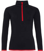 AWDis Ladies Cool Half Zip Sweat Top - Performance and Comfort